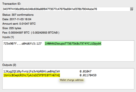 electrum transaction details