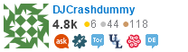 profile for DJCrashdummy on Stack Exchange, a network of free, community-driven Q&A sites