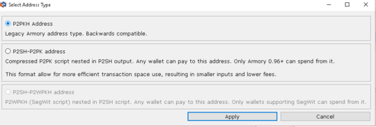 Segwit disabled