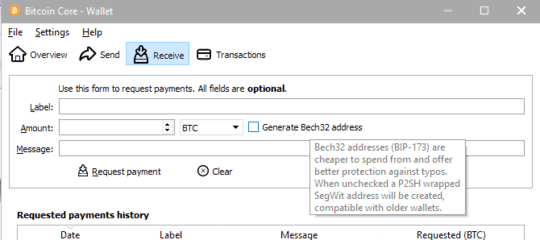 Receive Address