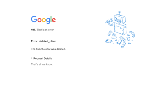 Error Screen Shot