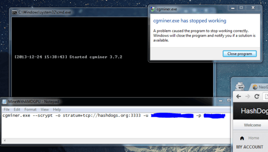 cgminer with scrypt