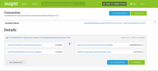 Example transaction