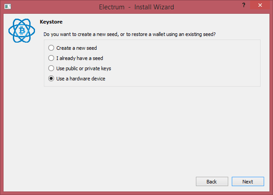 electrum wallet selection