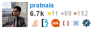 profile for pratnala on Stack Exchange, a network of free, community-driven Q&A sites
