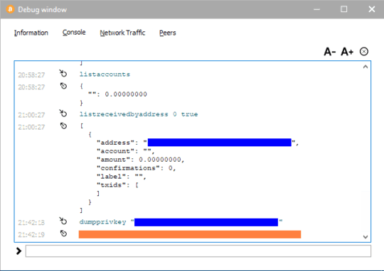 extracting private key