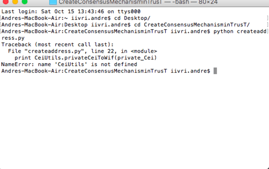 error message ceiutils