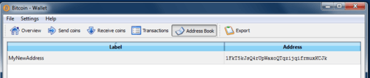 own address in address book?