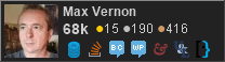 profile for Max Vernon on Stack Exchange, a network of free, community-driven Q&A sites