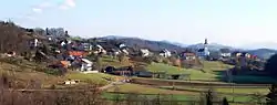 View of Čatež from Razbore