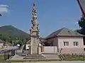 Baroque plaque column