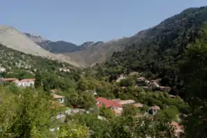 Image: View of Livartzi in the summer, from an elevated point