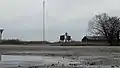 A obile phone relay tower (in Stavi village)
