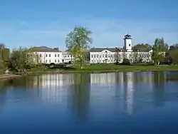 The town as seen from the Vyshny Volochyok Reservoir