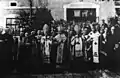 Josaphat Koncilowski with the Mitre of bishops of Przemysl at celebration of the coronation of the icon of Theotokos of Sambor
