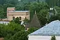 Synagogue (background) and Jesuit roof today