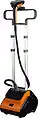 Clothes steamer with an integrated clothes vales
