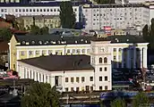 Suburban station building