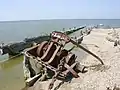 Abandoned harbour equipment