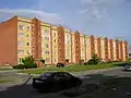 Soviet built tower block in Bolderāja