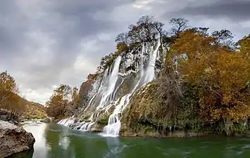 Bisheh Waterfall Dorud county