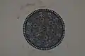 The only remaining interior decorations of the mosque dome after decay.