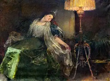 Dona adormida - Museu Nacional d'Art de Catalunya
