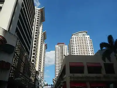 Buildings along Gen. Malvar Avenue