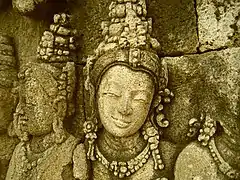 Close up of a relief