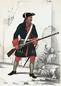 Russian soldier, c. 1700