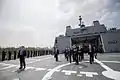 The President of Taiwan aboard the Pan Shi