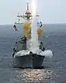 John S. McCain firing a RIM-67 Standard: 6 February 2004
