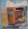 Artificial Flower with "Flypaper” II, 1978, Oil on wooden board, 61 x 61&nbsp;cm.