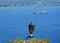 Cristo Rei of Dili atop a summit on a peninsula outside of Dili