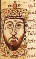 Portrait of Michael V Kalaphates (r. 1041–1042), noted as being very similar to how he is depicted on his coinage.