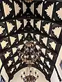 Looking to the south end of the hall showing ceiling with windbraces.