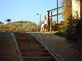 The access slope down to the beach.