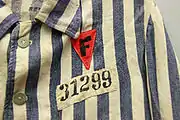 F on red triangle (French political enemy) on Buchenwald clothing of Dr. Joseph Brau.mw-parser-output .citation{word-wrap:break-word}.mw-parser-output .citation:target{background-color:rgba(0,127,255,0.133)}^