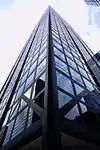 Building façade from corner