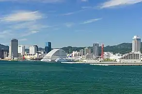 Skylines of Kobe from Kobe Bridge (2015)