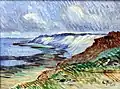 Carl Arp Küstenlandschaft auf Sylt (Morsumkliff) 1905, Oil on canvas 47,5 × 59,5&nbsp;cm, Museumsberg Flensburg
