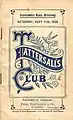 Front cover of the 1926 Tatts Tramway Handicap racebook.