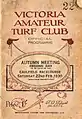 Front cover of the 1930 VATC Futurity Stakes racebook .