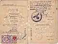 1940 consular Lithuanian passport issued at Memel, a year after it was handed over to Germany