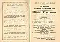 Inside cover showing raceday officials.