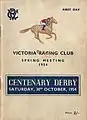 Front cover 1954 LKS Mackinnon Stakes racebook.
