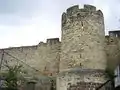 St. James Tower, seen from the outside of the walls