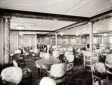 Photograph of the Olympic's À La Carte restaurant, taken in 1911
