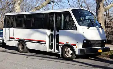 A 2002 Workhorse P32 with ElDorado Escort bus bodywork