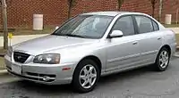Facelift Hyundai Elantra GLS sedan (US)